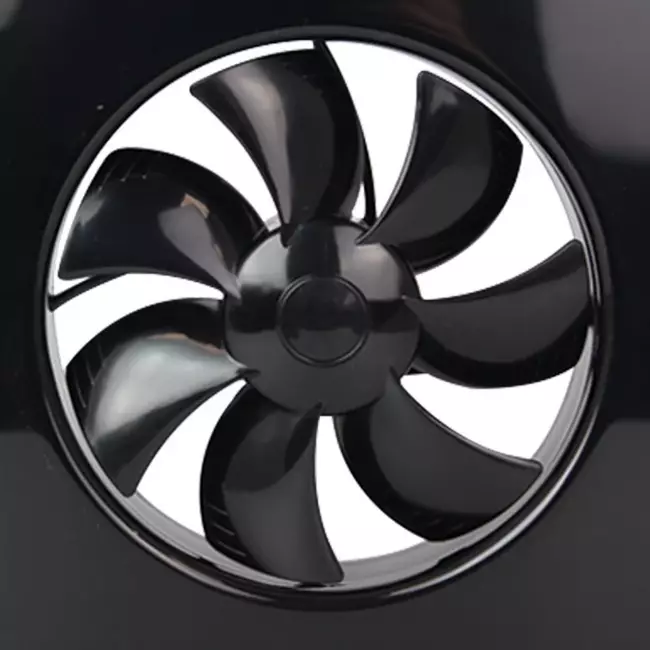 Extractor de baño Vent-Axia Lo-Carbon iQ de diseño plano NEGRO Ø 100 - 125 mm
