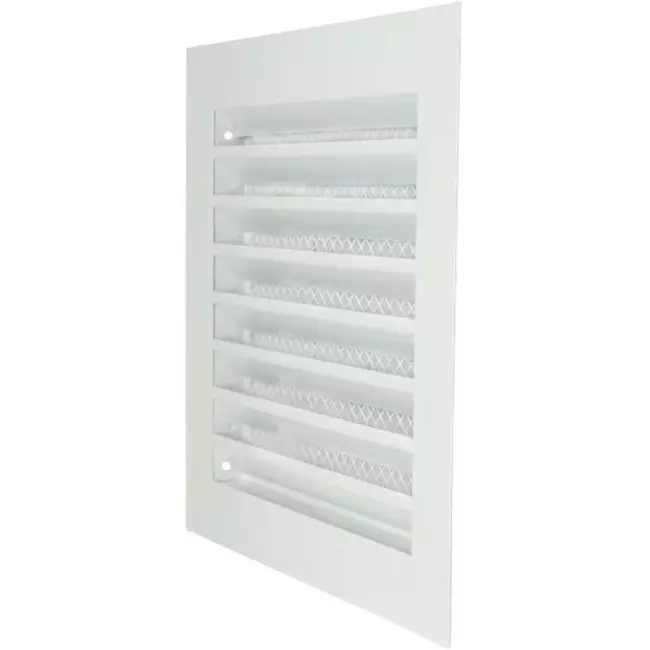 Rejilla metálica industrial 300x300 mm blanca - MRF3030