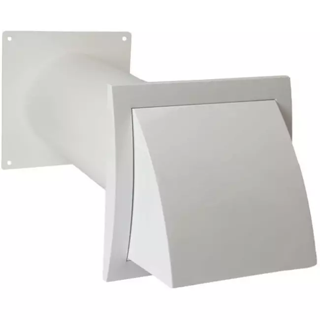 Pasamuros de ventilación SPK3 Ø100mm con válvula de no retorno