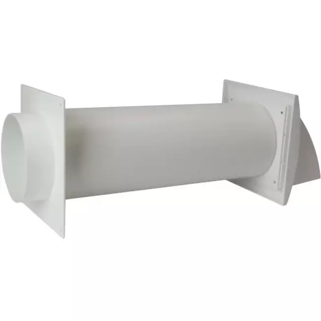 Pasamuros de ventilación SPK3 Ø100mm con válvula de no retorno