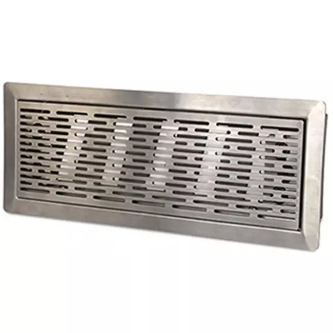 Rejilla de suelo con ranura ajustable Vent-Axia Uniflexplus - acero inoxidable cepillado - VRVBS