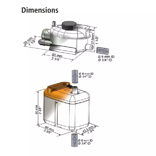Sauermann Mini bomba de agua condensada 20l/h