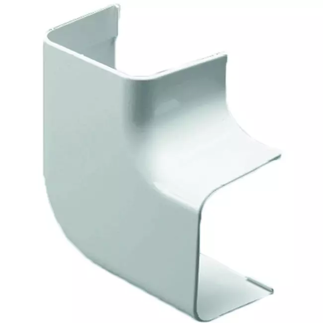 Conducto de climatización Climaplus Ángulo codo plano 125 x 75mm RAL 9010 BLANCO