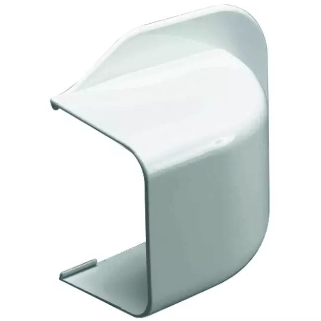Tapa de pared para conducto de aire acondicionado Climaplus 90x65mm RAL 9010 BLANCO
