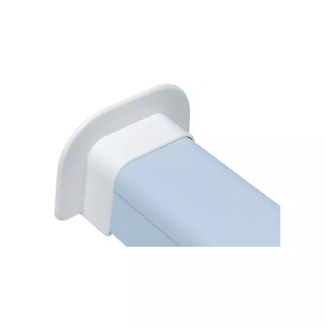 Conducto de climatización Climaplus Rosetón de pared plano 125 x 75mm RAL 9010 BLANCO