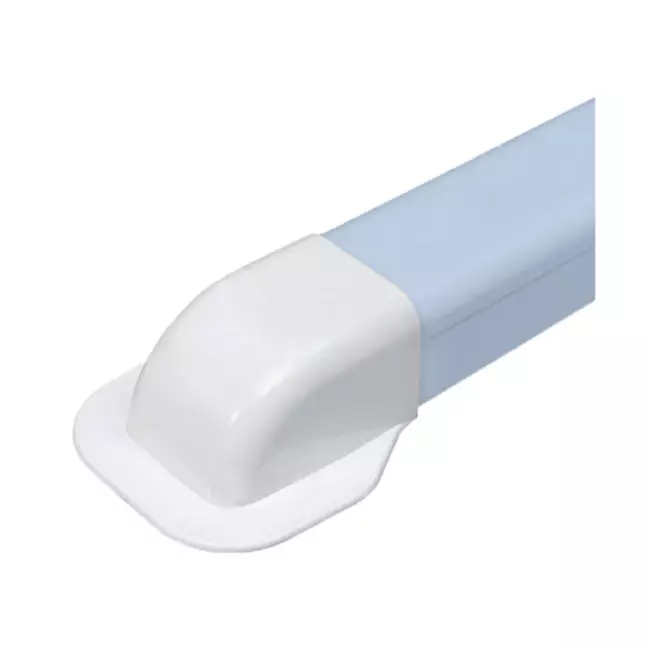 Tapa de pared para conducto de aire acondicionado Climaplus 90x65mm RAL 9010 BLANCO
