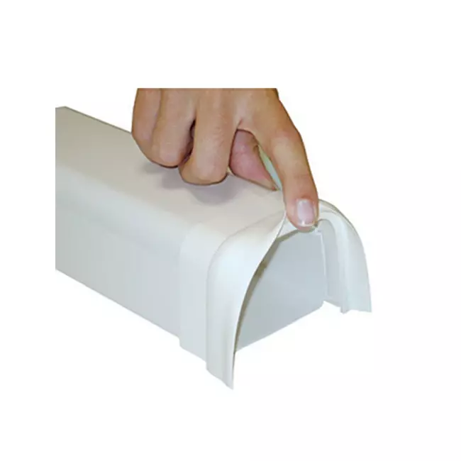 Climaplus conducto aire acondicionado Conector blando 90x65mm RAL 9010 BLANCO