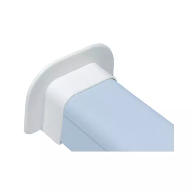 Rosetón de pared para conductos de climatización Climaplus 90x65mm RAL 9010 BLANCO