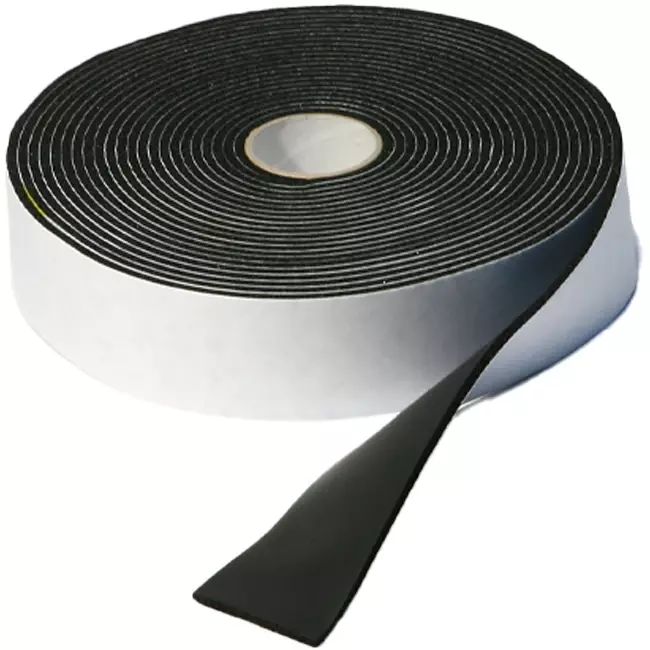 Cinta de espuma aislante Maxifoam Negra, Rollo 10 metros