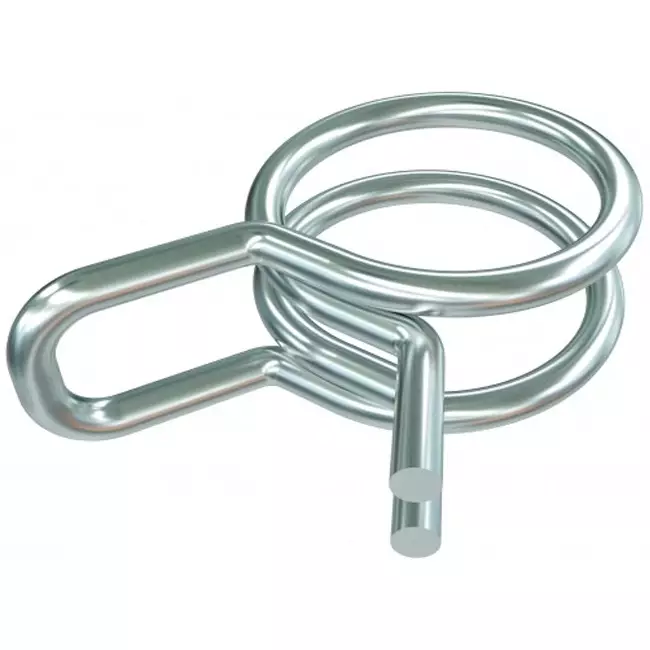 Sauermann Abrazadera de alambre de acero para manguera de Ø6mm (juego 25 piezas)