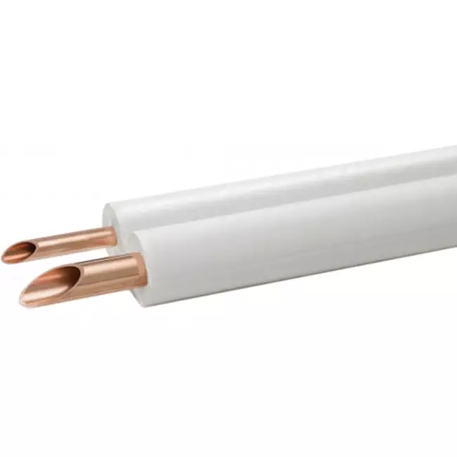 Tubo de refrigeración doble aislado CUPEX 1/4-1/2, 20 metros