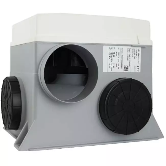 Itho Daalderop CVE-S ECO Optima Inside Paquete de alto rendimiento HP 415 m³/h + sensor de humedad + sensor de CO2 + RFT-N Auto control + 4 válvulas - tapón perilex