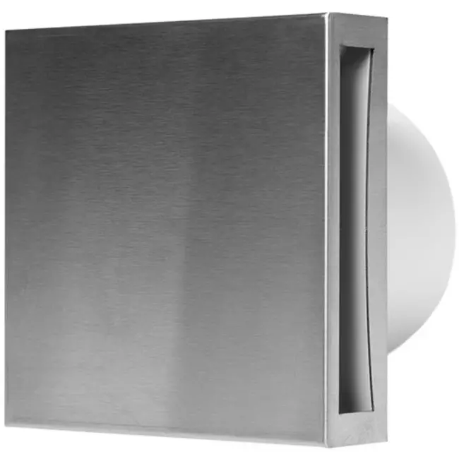 Extractor de baño Ø 100mm acero inoxidable - Design EET100i