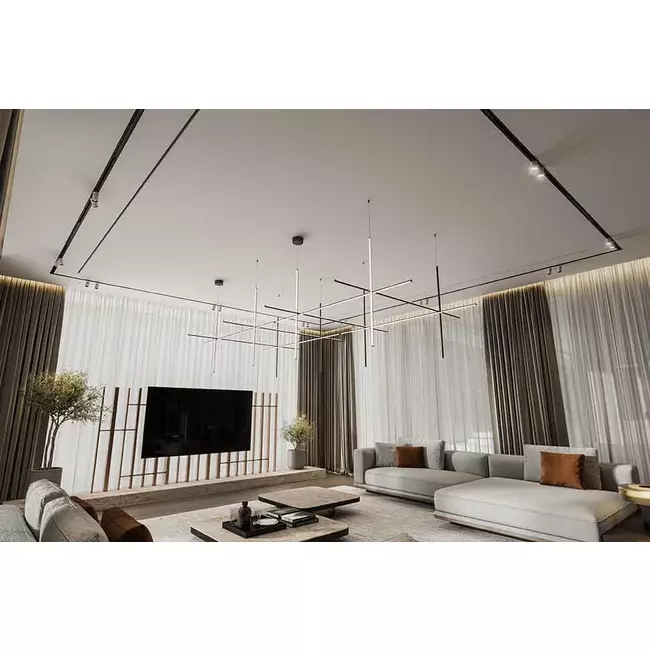 Difusor de ranura sin marco Ergovent 1050 mm con diámetro de conexión de 75 mm - modular - 1 ranura