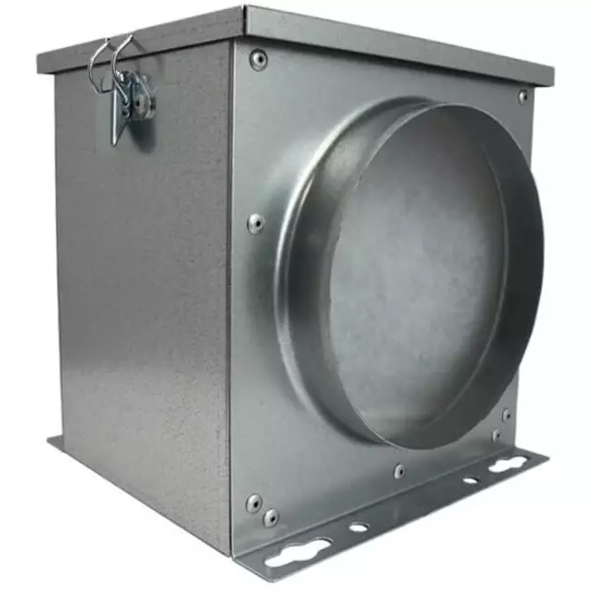 Caja de filtro de aire Ruck con filtro de estera de fibra Ø 250 (FV 250)