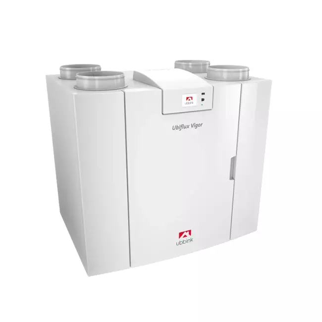 Unidad de pared Ubbink Ventilación mecánica con recuperación de calor Ubiflux Vigor W400 4/0 izquierda
