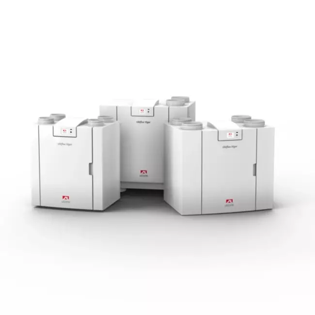 Unidad de pared Ubbink Ventilación mecánica con recuperación de calor Ubiflux Vigor W400 2/2 derecha