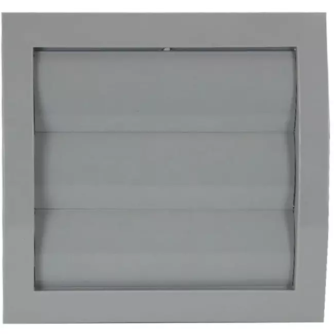 Rejilla de ventilación de lamas de ventilación por sobrepresión de 150x150 de diámetro: 100 gris - ND10ZP