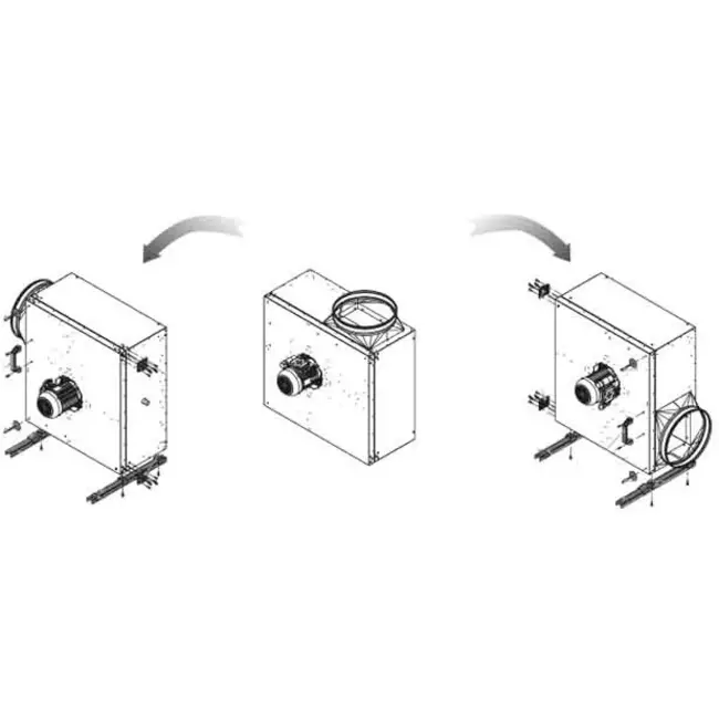 Extractor de caja flujo de aire exterior del motor - MPS 225 EC 30