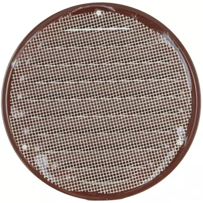 Rejilla de ventilación metálica redonda Ø 125 mm marrón - MR125B - RAL8016