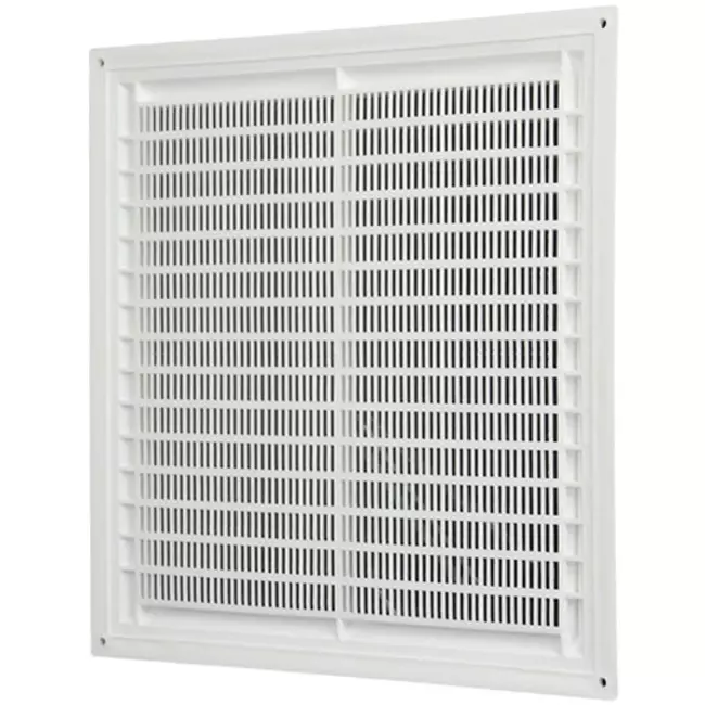 Rejilla de ventilación cuadrada con rejilla 250x250 blanco - VR2525