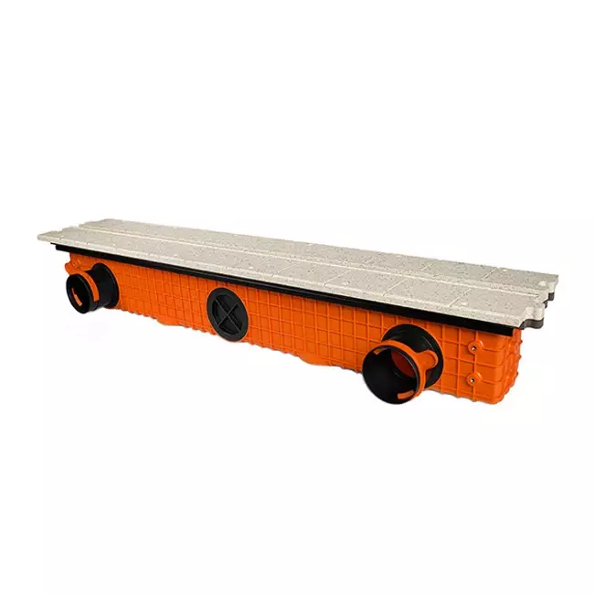 Difusor de ranura sin marco Ergovent 1050 mm con diámetro de conexión de 75 mm - modular - 1 ranura