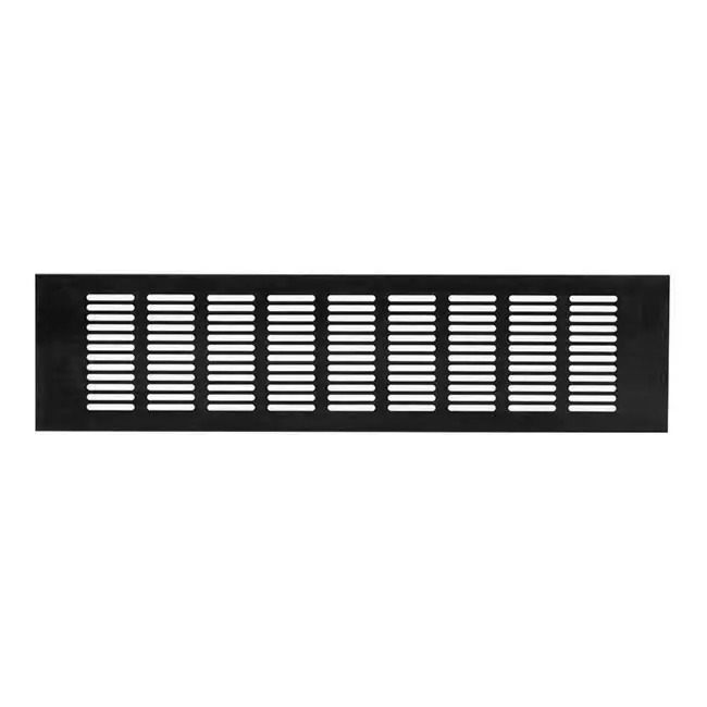 Rejilla de zócalo de aluminio - negro L=400mm x H=100mm - RA1040B