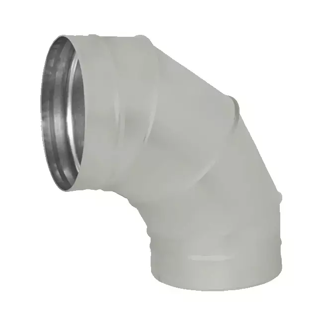 Codo helicoidal redondo 90º Ø 315 mm para tubos helicoidales - a medida RAL7035