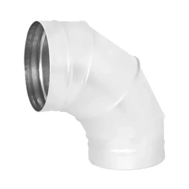 Codo helicoidal redondo 90º Ø 315 mm para tubos helicoidales - a medida RAL9010