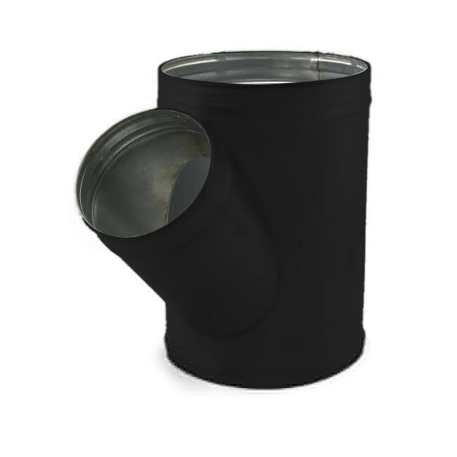 Spiro t-piece 160 mm diámetro 125 mm (45 grados) (sendz. galvanizado) RAL9005