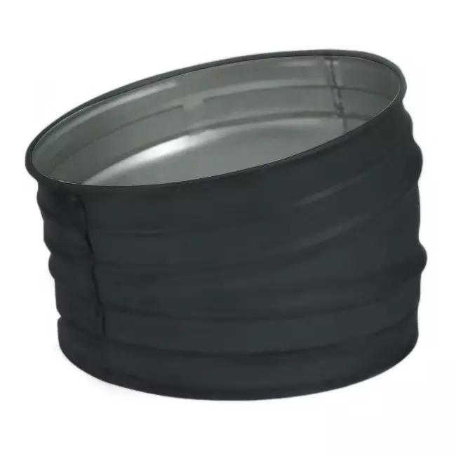 Ronde Spiro bocht 15° Ø 180mm - maatwerk RAL7016