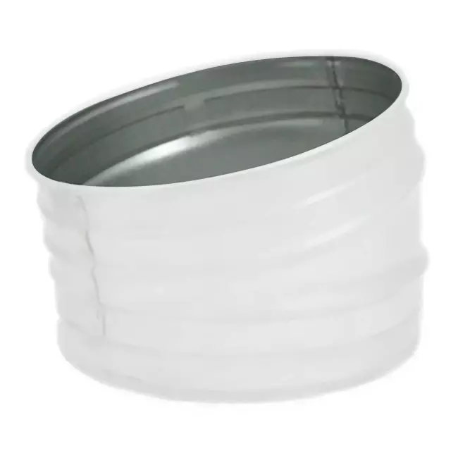 Ronde Spiro bocht 15° Ø 200mm - maatwerk RAL9010