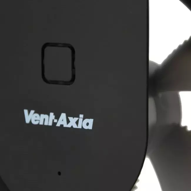 Extractor de baño Svara con temporizador, sensor de humedad y de luz, 100-125 mm (controlado por aplicación) NEGRO