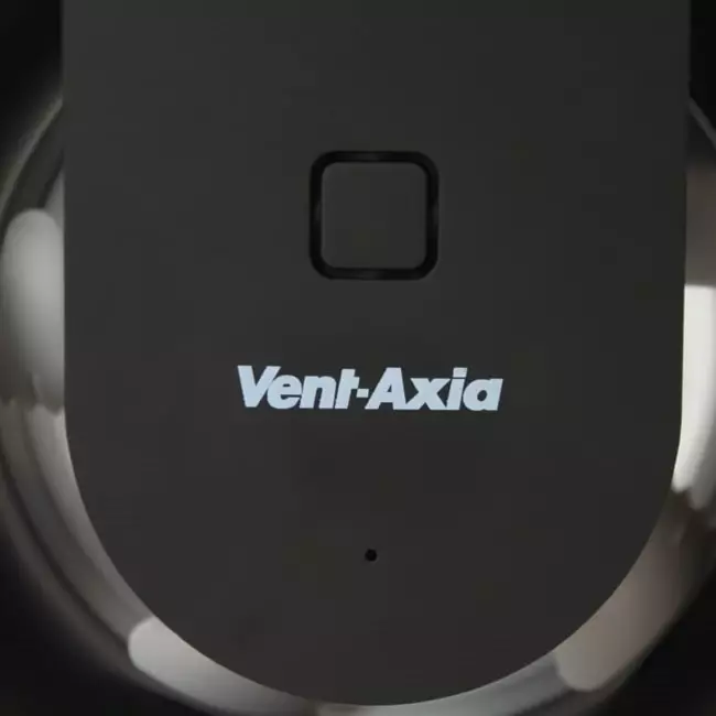 Extractor de baño Svara con temporizador, sensor de humedad y de luz, 100-125 mm (controlado por aplicación) NEGRO