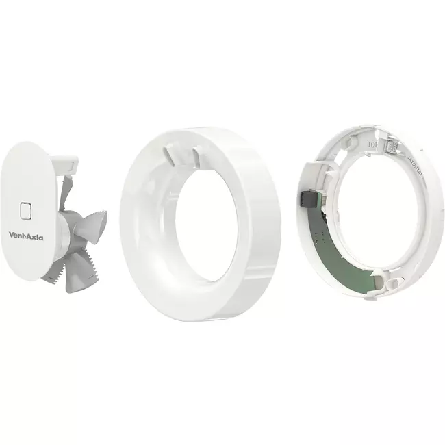 Extractor de baño Svara con sensor de humedad y luz 100-125mm (controlado por app)