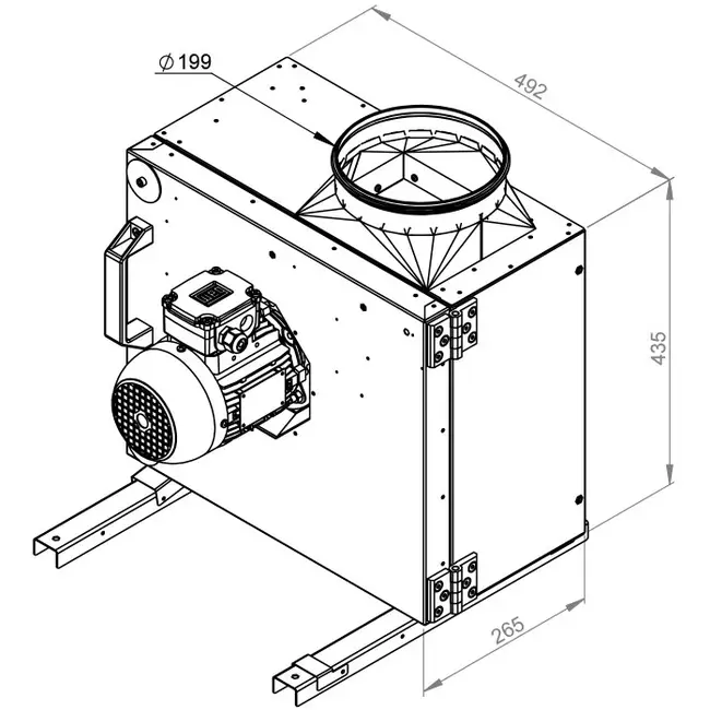 Extractor de caja gases de combustión F400 - MPS 225 D2 F4 30