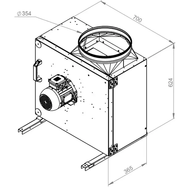 Extractor de caja gases de combustión F400 - MPS 315 D4 F4 30