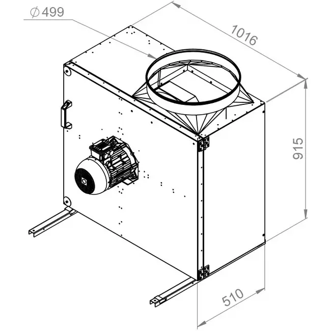 Extractor de caja gases de combustión F400 - MPS 560 D4 F4 30