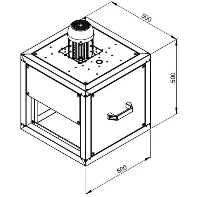 Extractor de caja gases de combustión con flujo lineal - MPC 250 D2 F4 TI30