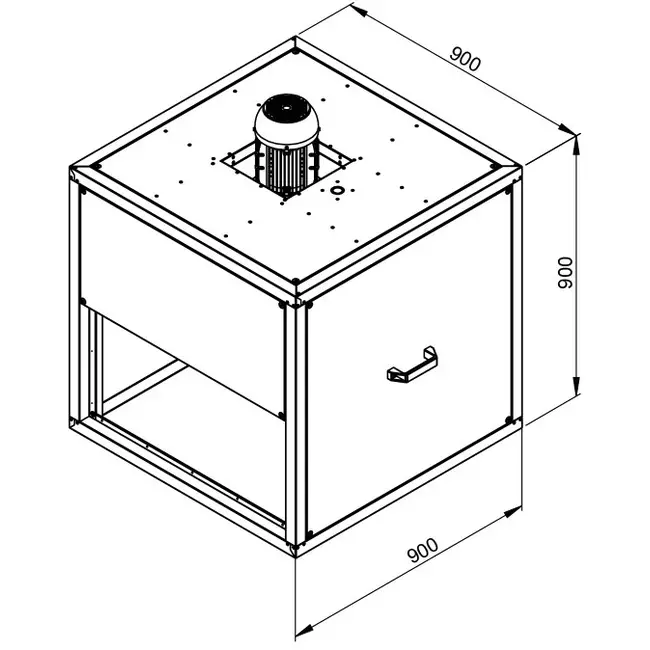 Extractor de caja gases de combustión con flujo lineal - MPC 500 D4 F4 TI30