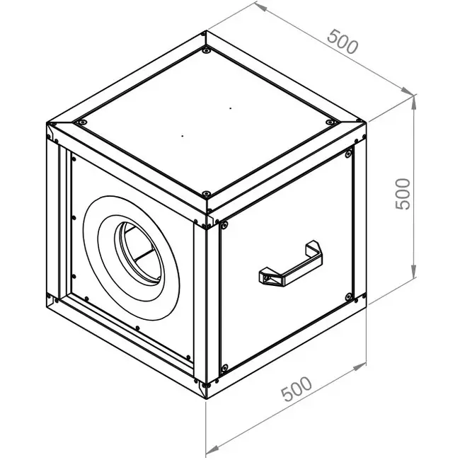 Extractor de caja flujo de aire exterior del motor - MPC 250 EC T30