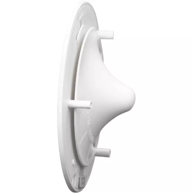 Válvula de suministro y extracción regulable 125 mm de acero inoxidable Vent-Axia - blanco