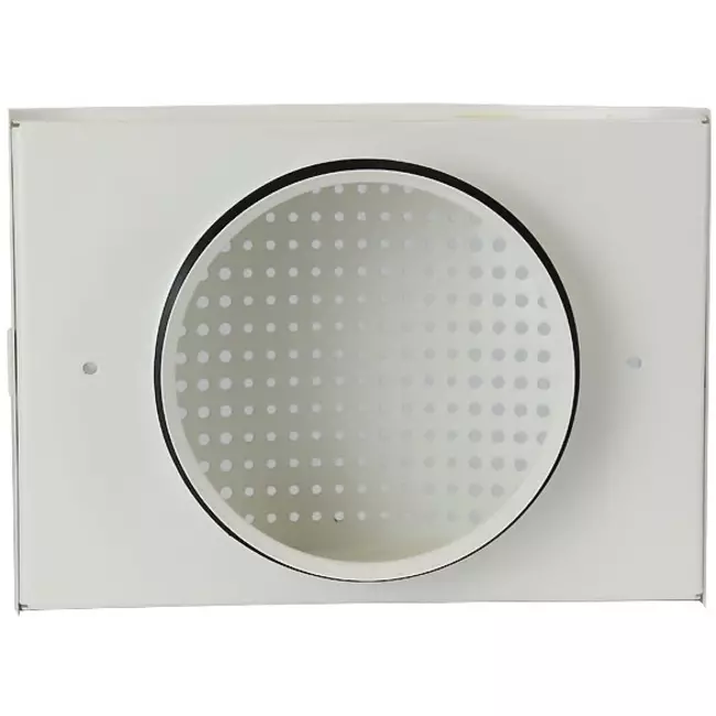Válvula de ventilación de suministro Ø 100 mm con cubierta perforada para montaje en la pared - DTQA100