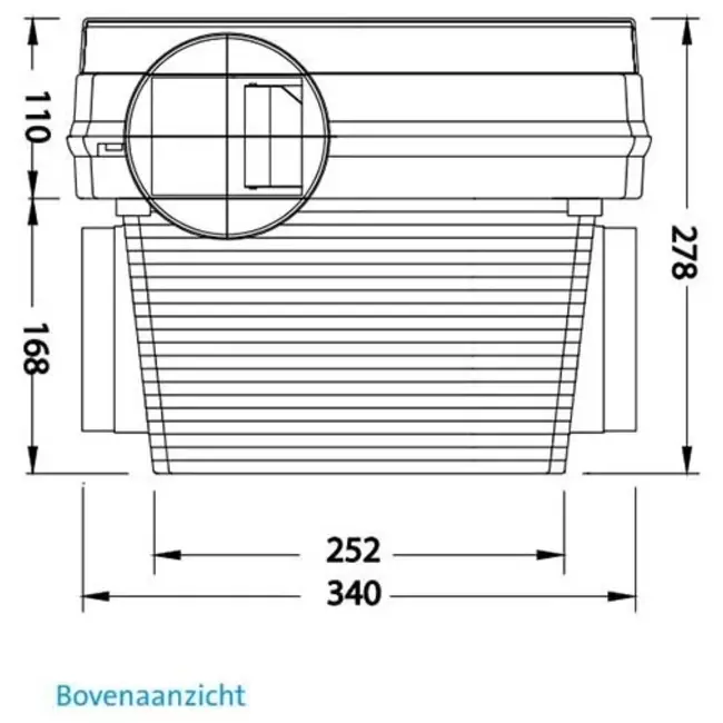 Orcon Compact 10P 320 m³/h - tapón perilex