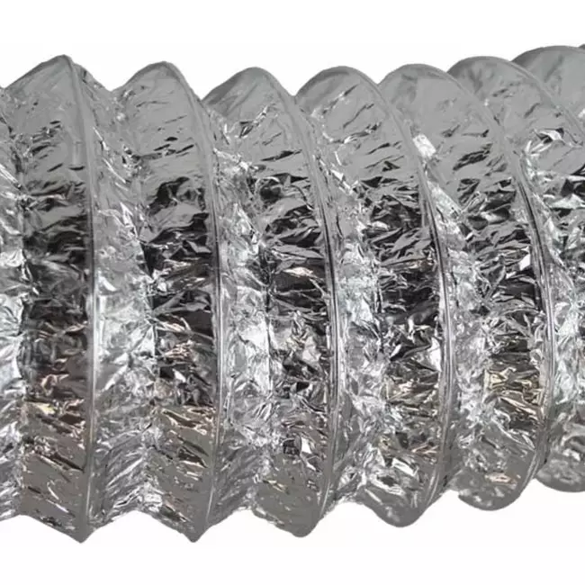 Aludec 100 mm tubo flexible sin aislamiento - 1 m