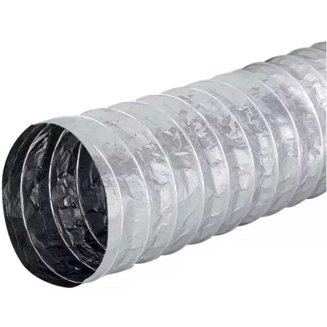 Aludec 100 mm tubo flexible sin aislamiento - 1 m