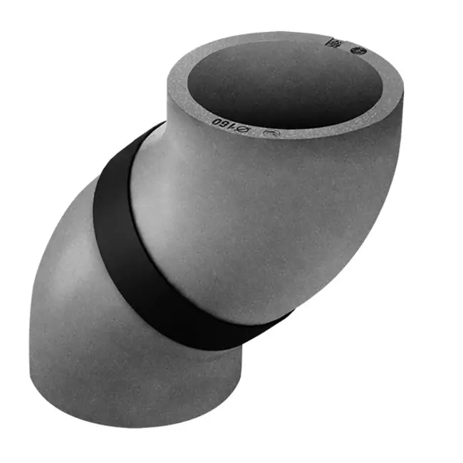 Codo aislado Thermoduct de EPS 45º diámetro 160mm