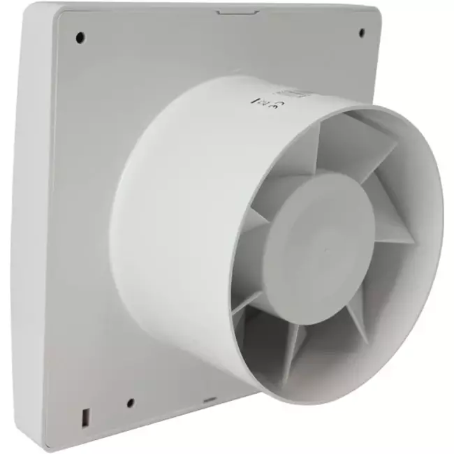 Europlast extractor de baño Ø 100 mm Blanco con trampilla de cierre automático - lujo X100Z