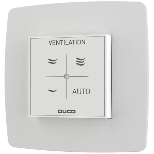 Sensor de humedad ambiental Duco con mando RF/cable blanco