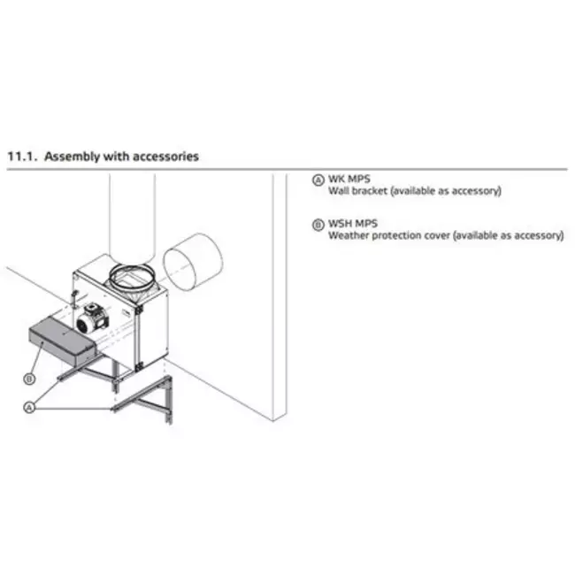 Extractor de caja gases de combustión F400 - MPS 280 D2 F4 30